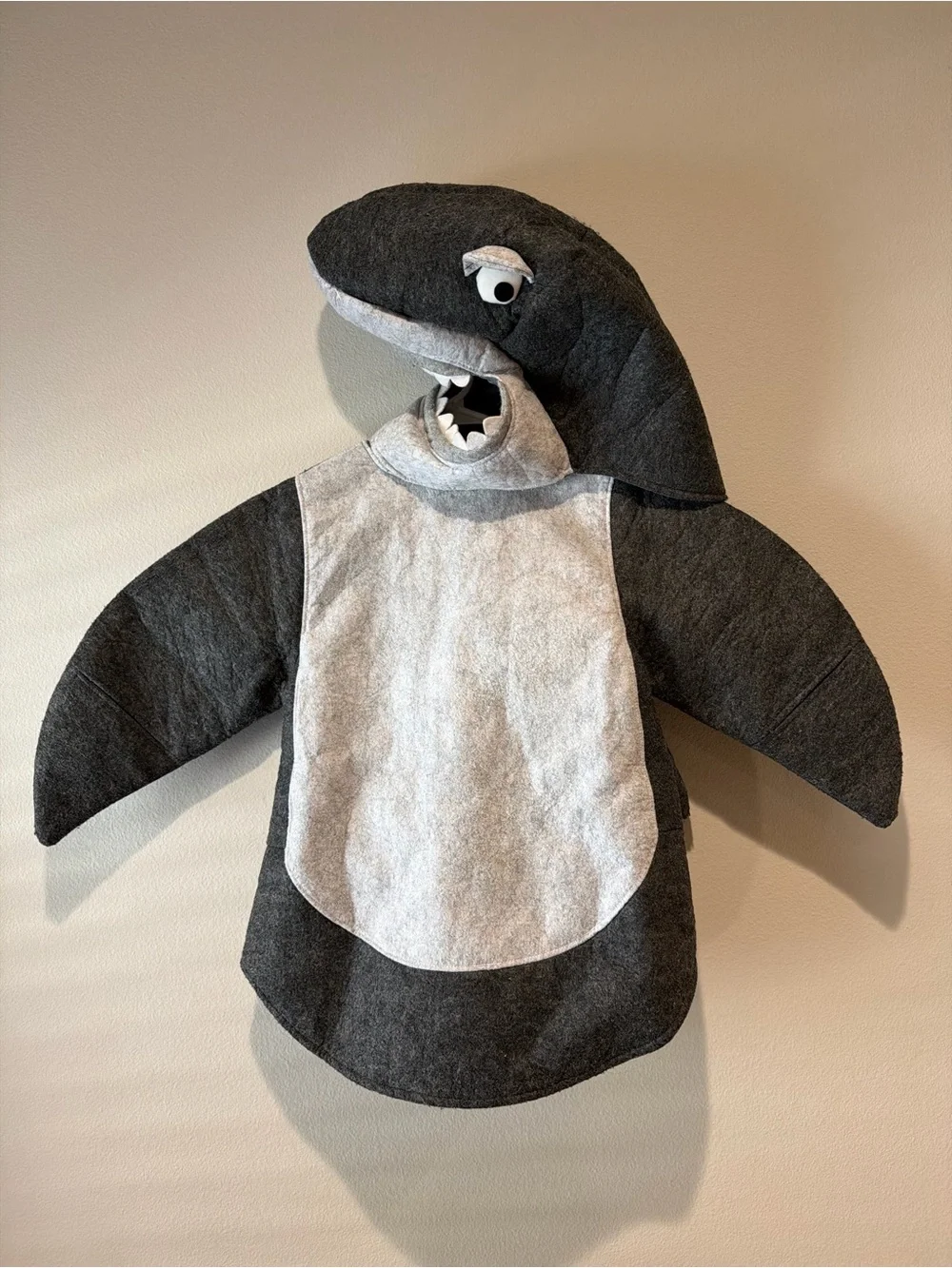 Pottery Barn Kids Shark Costume & Treat bag